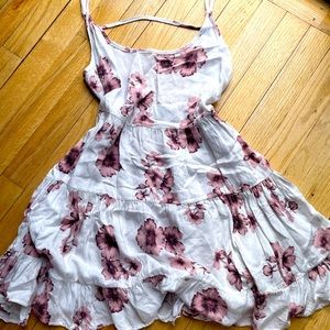 White floral dress